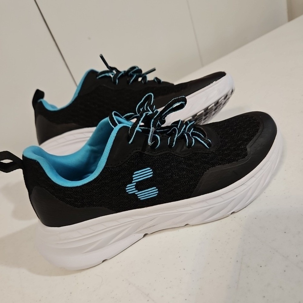 Charly Aircraft Walking Shoes Womens Size 5.5 Black/blue Ex. Condition (S172